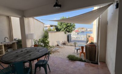 2 pièces en rez-de-jardin avec extérieur et vue port (4P)
